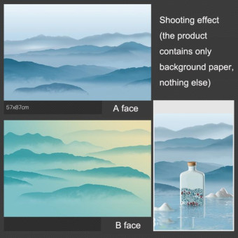 3D Double-Sided Matte Photography Background Paper(Ink Curling Peaks)