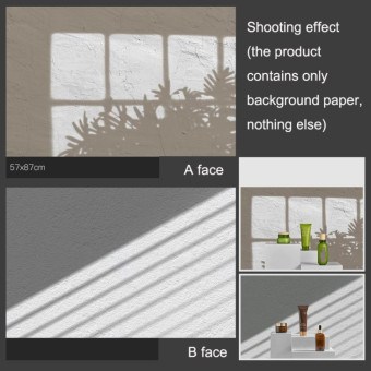 3D Double-Sided Matte Photography Background Paper(Wall Shadow Background 2)