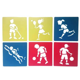 Children DIY Drawing Stencil Colorful Hollow Copy Board(H-04)