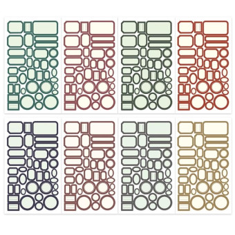 1 Sets Handbook DIY Vintage Text Sticker Material Pack(Tag)