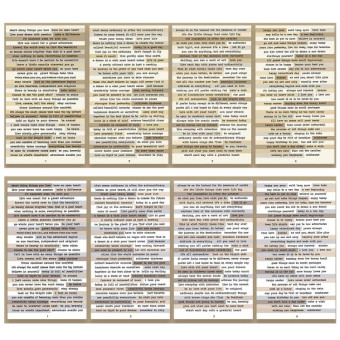 1 Sets Handbook DIY Vintage Text Sticker Material Pack(Brown)