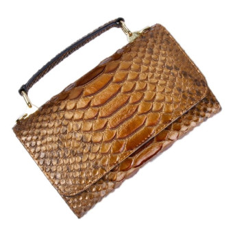 Multi-functional Chain Lady Cross-body Wrist Bag(Big Snake Pattern Copper)
