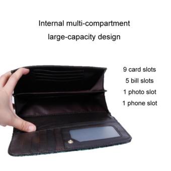 Multi-functional Chain Lady Cross-body Wrist Bag(Crocodile Head Purple)