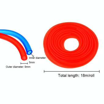 TF-1795 18m/roll Motorcycle Modification Accessories Colorful Gasoline Pipe(Yellow)