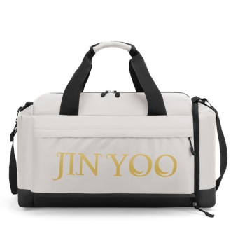 Waterproof Large-capacity Travel Bag Dry and Wet Separation Sports Bag(Beige)