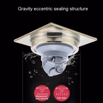 Washing Machine Using Full Copper Floor Drain(K6055 Black Bronze+Plastic Single Bend+Straight Row)