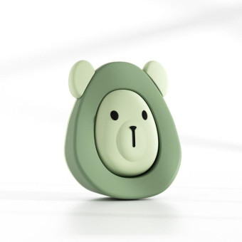 Cartoon Silicone Door Stopper Anti-Collision Door Blocker(Green)