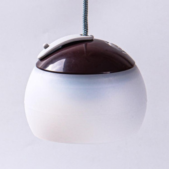 Retro Camping Lantern Rechargeable Haning Hook Night Light(Dark Brown)