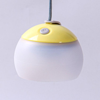 Retro Camping Lantern Rechargeable Haning Hook Night Light(Bright Yellow)