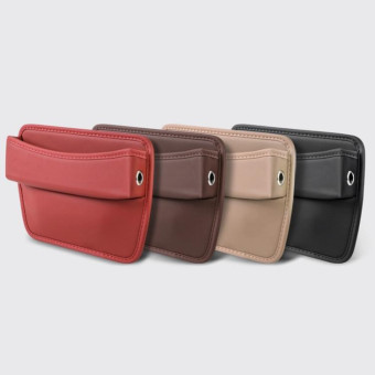 Car Gap Storage Box Seat Decoration Seat Filler Organizer(Brown)
