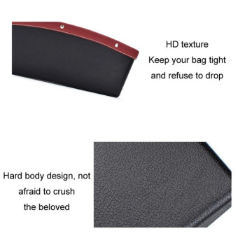 Car Seat Gap Leak-Proof Debris Mobile Phone Storage Box(Red)