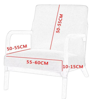 Wooden Sofa Chair Sleeve Solid Back Office Chair Chair Cover(Green)