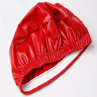 For Diameter 28-35cm Simple PU Leather Stretch Round Stool Cover Waterproof Lift Chair Cover(Red)