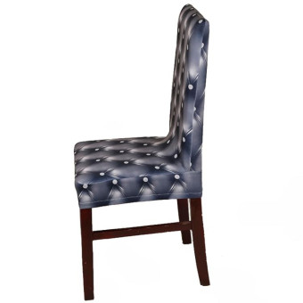 Anti-Fouling Household Chair Cover Dining Chair Sleeve One-Piece Stretch Chair Cover(Black)