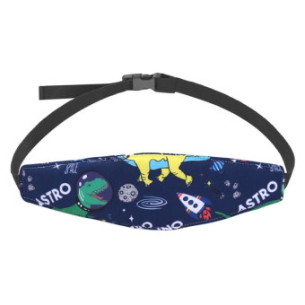 Baby Head Restraint Belt Child Car Safety Seat Head Support Auxiliary Belt(Star Dinosaur)