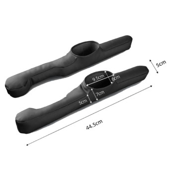 1pair Car Seat Storage Organizer Seat Anti Leakage Seam Fillers(Gray)