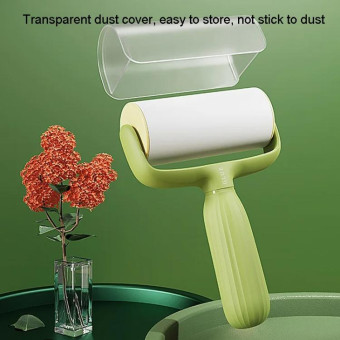 Pet Hair Adhesive Coat Remover Roller Brush(Luxurious Green)