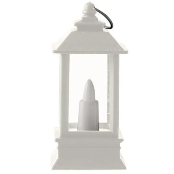 LED Electronic Candlelight Christmas Decoration Retro Mini Horse Lantern(White)