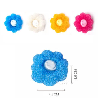 4pcs /Set Household Anti-tangle Laundry Balls Anti-knotting Laundry Cleaning Ball for Washing Machine(Yellow)