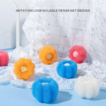 4pcs /Set Household Anti-tangle Laundry Balls Anti-knotting Laundry Cleaning Ball for Washing Machine(Yellow)