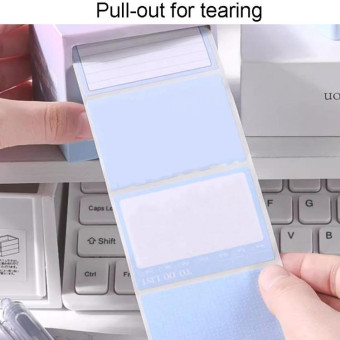 256pcs /Box Pull Out Sticky Notes Office Memo Ticket Paper(Gradient Pink)
