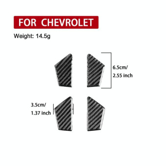 For Chevrolet Malibu 2016-2021 4pcs /Set Left-hand Drive Inner Door Bowl Sticker(Black)