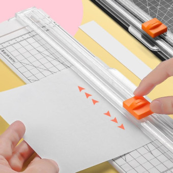 HUANMEI For A3 A4 A5 Paper Cutter With Pull-out Ruler DIY Small Portable Photo Die Cutting Machine(Black)