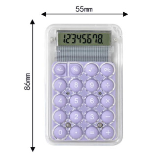 Small Silent Simple Calculator Mini Candy Dormitory Student Office Exam Tool(Green)