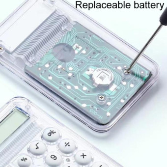 Small Silent Simple Calculator Mini Candy Dormitory Student Office Exam Tool(Green)