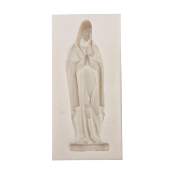 Virgin Mary Fondant Silicone Cake Molds DIY Chocolate Clay Mold Pastry Baking Tool(White)