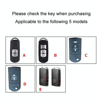 For Mazda Car Key Mover Multifunctional Keychain Anti-lost Number Plate(D)