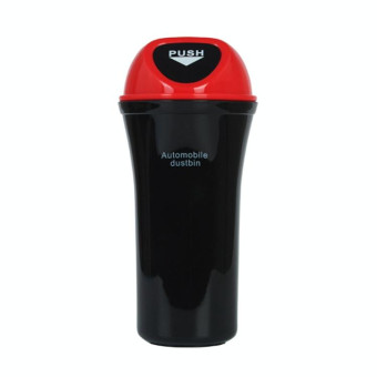 Car Mini Trash Can Multifunctional Interior Storage Box(Red)