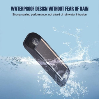 Solar Warning Light Anti-rear Collision LED Flashing Light(Symphony Vibration Sensor+Orange)