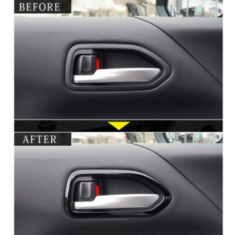 For Toyota 2022 VOXY/NOAH 90 Series Right-hand Drive Door Handle Patch Frame(Piano Black)