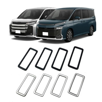 For Toyota 2022 Voxy/Noah 90 Series Rear Air Vent Decorative Frame(Black)