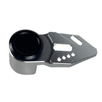 Motorcycle CNC Aluminum Alloy Helmet Hook(Silver)