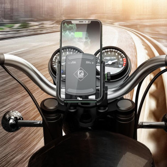 Kewig M8S Bicycle Aluminum Navigation Mount Outdoor Cycling Cell Phone Holder(Silver)