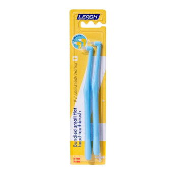 LERCH 2 In 1 Pointed + Rounded Orthodontic Teeth Cleaning Brush Pet Dental Crevice Brush(Color Random Delivery)
