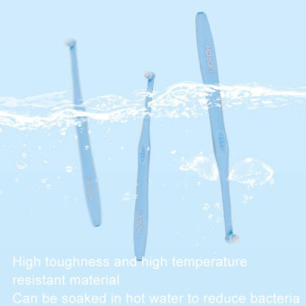LERCH 2 In 1 Pointed + Rounded Orthodontic Teeth Cleaning Brush Pet Dental Crevice Brush(Color Random Delivery)