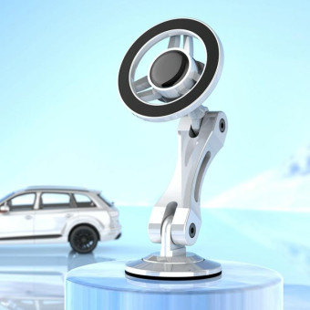Magsafe Car Magnetic Rotating Adjustable Mobile Phone Holder(White)