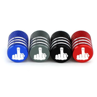 4pcs Laser Ioon Car Tire Modification Universal Valve(Red)