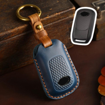 For Kymco S350 Hallmo Motorcycle Smart Remote Control Key Bag(Blue)