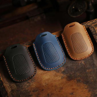 For Kymco S350 Hallmo Motorcycle Smart Remote Control Key Bag(Blue)