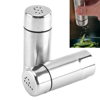 Stainless Steel Kitchen Spice Jar Outdoor BBQ Seasoning Bottle Pepper Sprinkle Jar(S-hole)