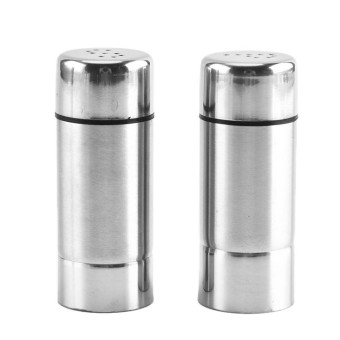 Stainless Steel Kitchen Spice Jar Outdoor BBQ Seasoning Bottle Pepper Sprinkle Jar(9-hole)