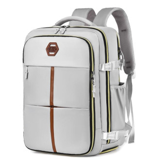 WEIXIER B717 Large Capacity Travel Shoulder Bag Simple Students Universal Schoolbag(Gray)