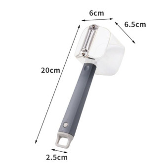 Kitchen Stainless Steel Long Handle Single Heads Vegetable And Fruit Peeler(Green)