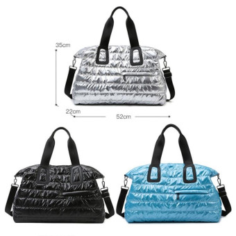 Large Capacity Short-distance Travel Bag Swimming Training Sports Fitness Handbag(Black)