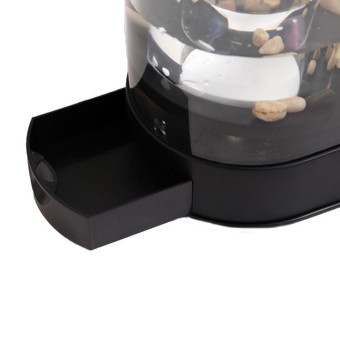 1.8L LED Light Desktop Water Flow Mini Fish Tank Home Turtle Tank Self-Circulating Aquarium(White)