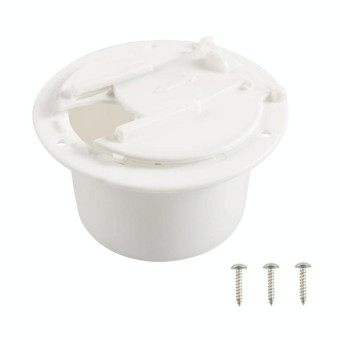 Yacht RV Round Wire Hatch Storage Box(White)